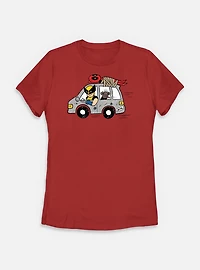 Marvel Deadpool & Wolverine Road Trip With Dogpoo Womens T-Shirt