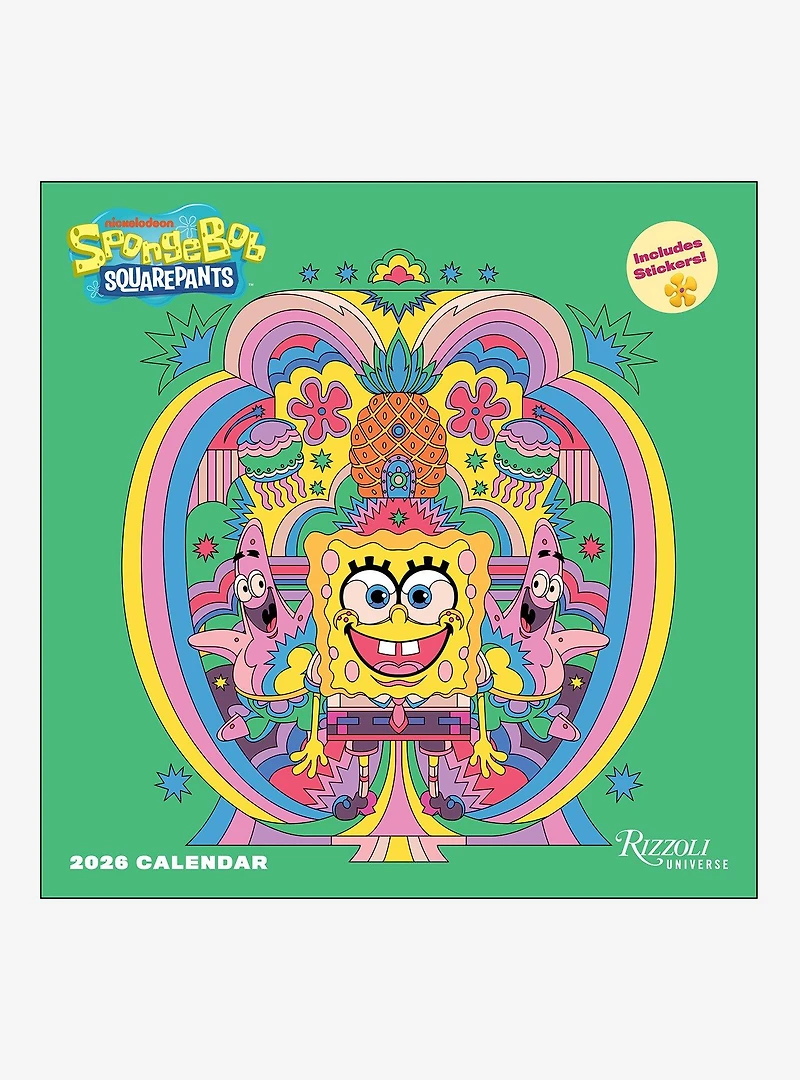 SpongeBob SquarePants 2026 Wall Calendar