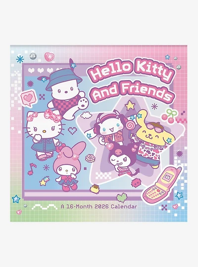 Sanrio Hello Kitty and Friends 2026 Wall Calendar