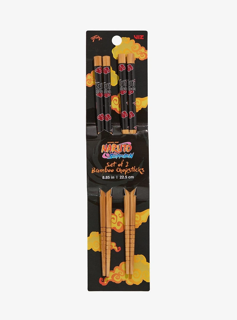 Naruto Shippuden Akatsuki Cloud Chopstick Set