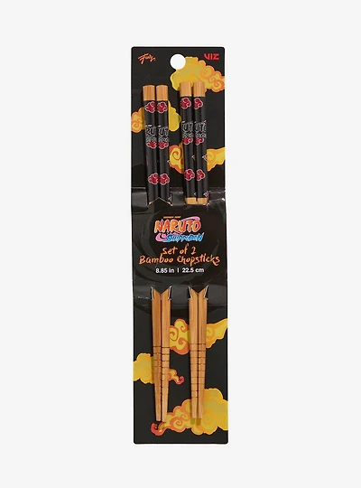 Naruto Shippuden Akatsuki Cloud Chopstick Set