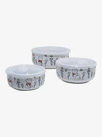 Disney Winnie the Pooh Floral Wax Resist Bowl & Lid Set