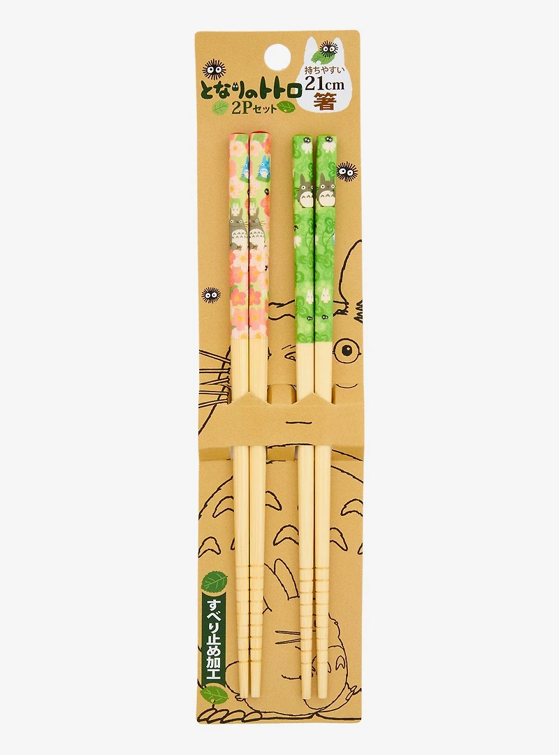 Studio Ghibli® My Neighbor Totoro Floral Totoro Chopstick Set