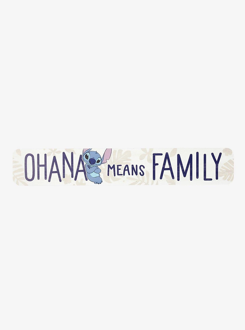 Disney Lilo & Stitch Ohana Means Family Wall Sign