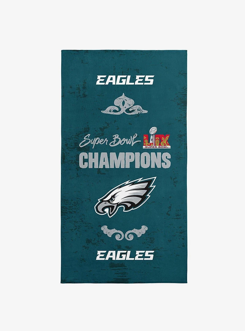 NFL 2025 Super Bowl LIX Philadelphia Eagles Gumbo Beach Towel