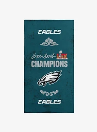 NFL 2025 Super Bowl LIX Philadelphia Eagles Gumbo Beach Towel