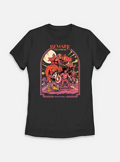 Marvel Zombies Beware The Undead Womens T-Shirt