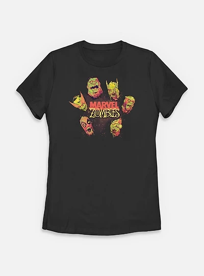 Marvel Zombies Heads Womens T-Shirt