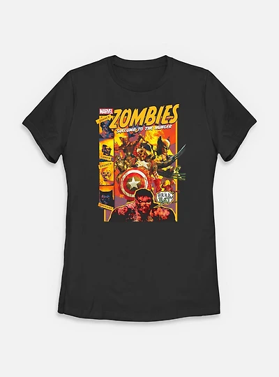 Marvel Zombies Succumb To The Hunger Comic Cover Womens T-Shirt