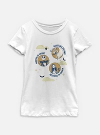 The Nightmare Before Christmas Fright Dream Ghostlike Youth Girls T-Shirt