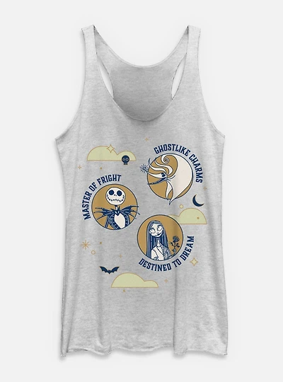 The Nightmare Before Christmas Fright Dream Ghostlike Womens Tank Top