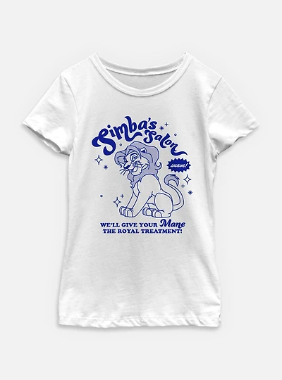 Disney The Lion King Simba's Salon Youth Girls T-Shirt