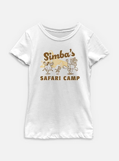 Disney The Lion King Simba's Safari Camp Youth Girls T-Shirt