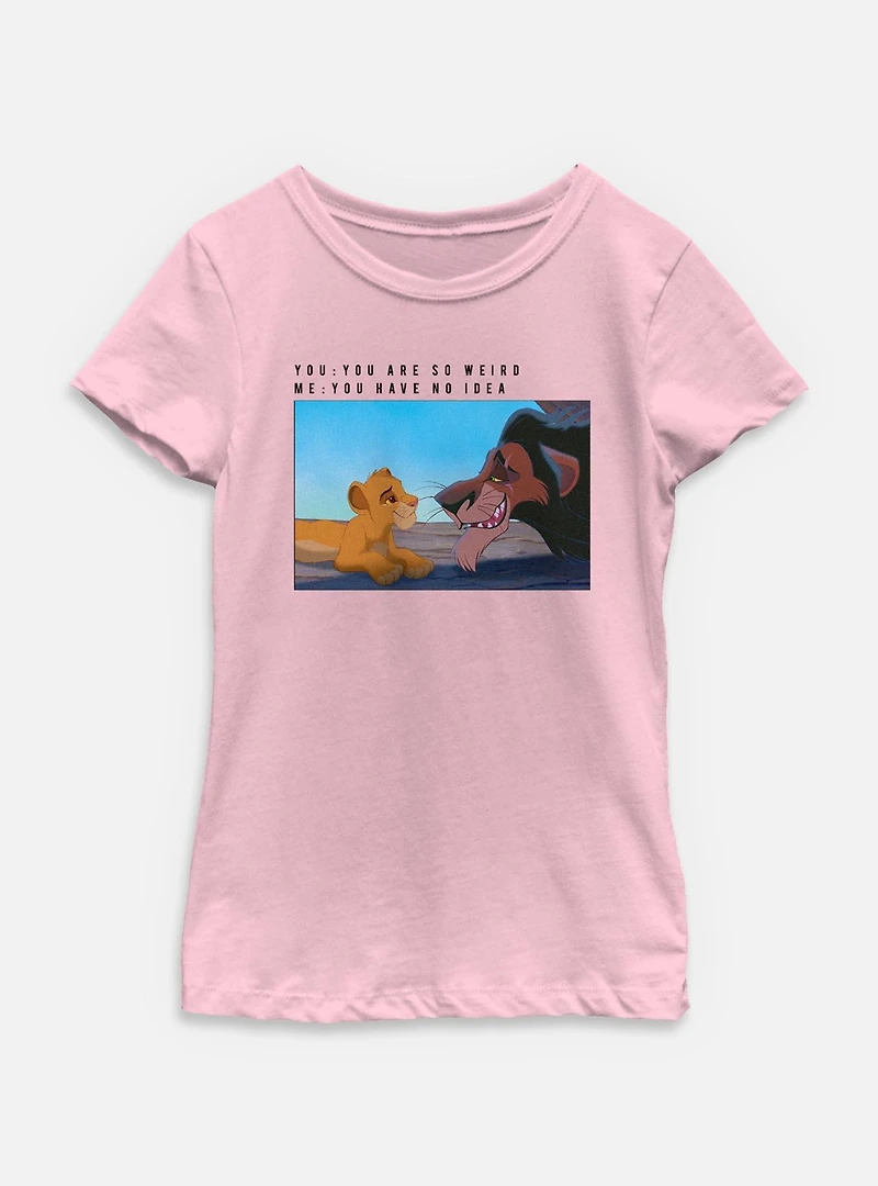 Disney The Lion King Stay Weird Scar Youth Girls T-Shirt