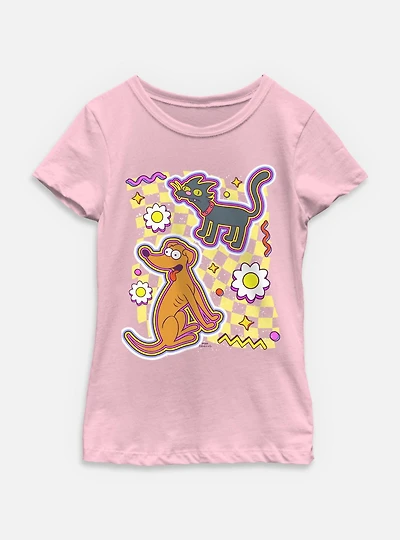 The Simpsons Retro Style Youth Girls T-Shirt