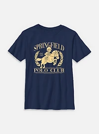 The Simpsons Springfield Polo Club Logo Youth T-Shirt