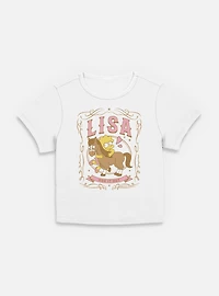 The Simpsons Lisa Hug It Out Cowgirl Women Baby T-Shirt