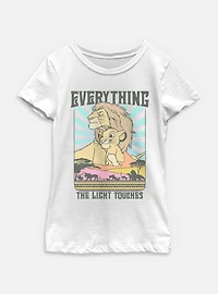 Disney The Lion King Everything Light Touches Youth Girls T-Shirt