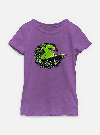 The Nightmare Before Christmas Surfing Oogie Boogie Youth Girls T-Shirt