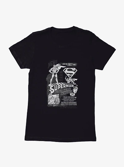 DC Comics Superman Superhero Services Womens T-Shirt