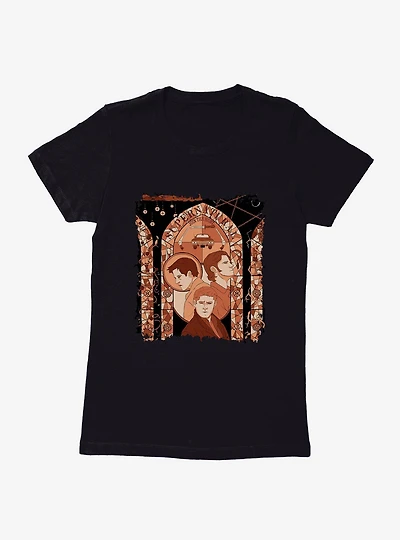 Supernatural Join The Hunt Stained Glass Womens T-Shirt