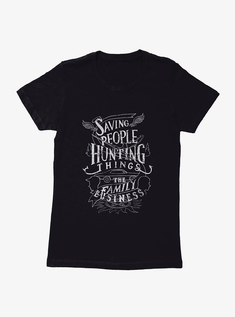 Supernatural The Family Business Motto Womens T-Shirt