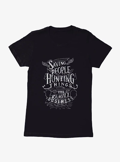 Supernatural The Family Business Motto Womens T-Shirt