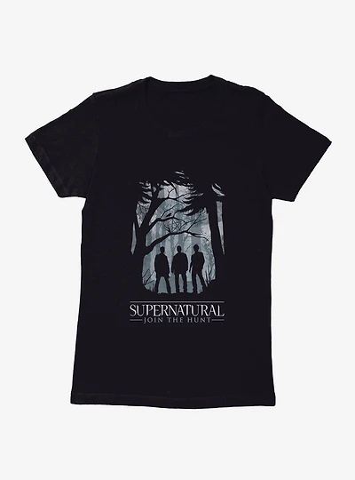 Supernatural Forest Join The Hunt Womens T-Shirt
