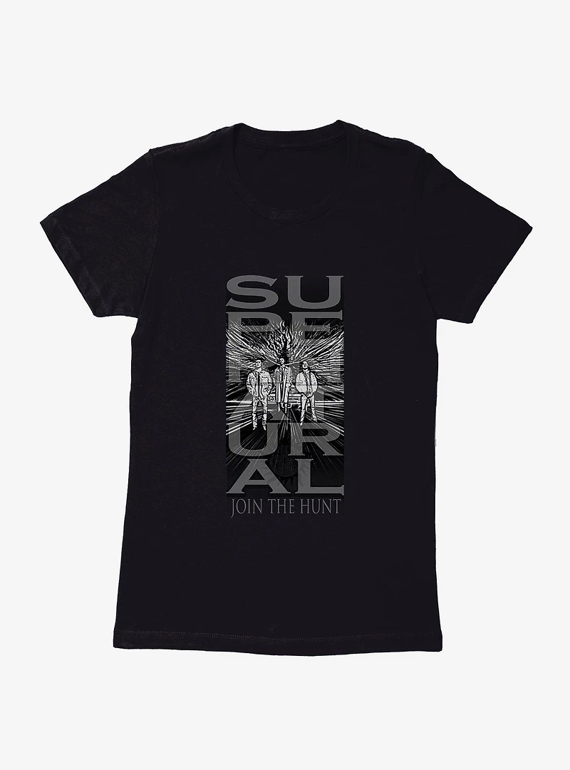 Supernatural Join The Hunt Banner Style Womens T-Shirt