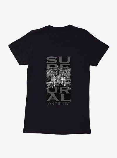 Supernatural Join The Hunt Banner Style Womens T-Shirt