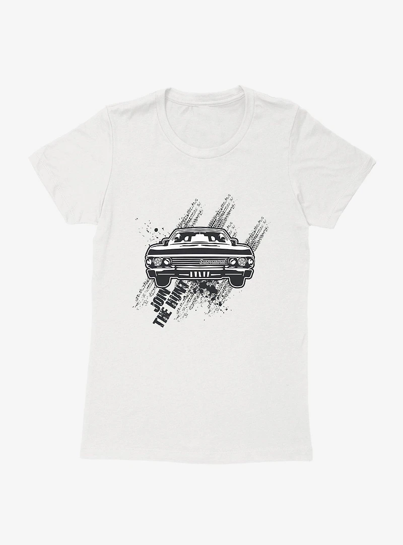 Supernatural Join The Hunt Impala Womens T-Shirt