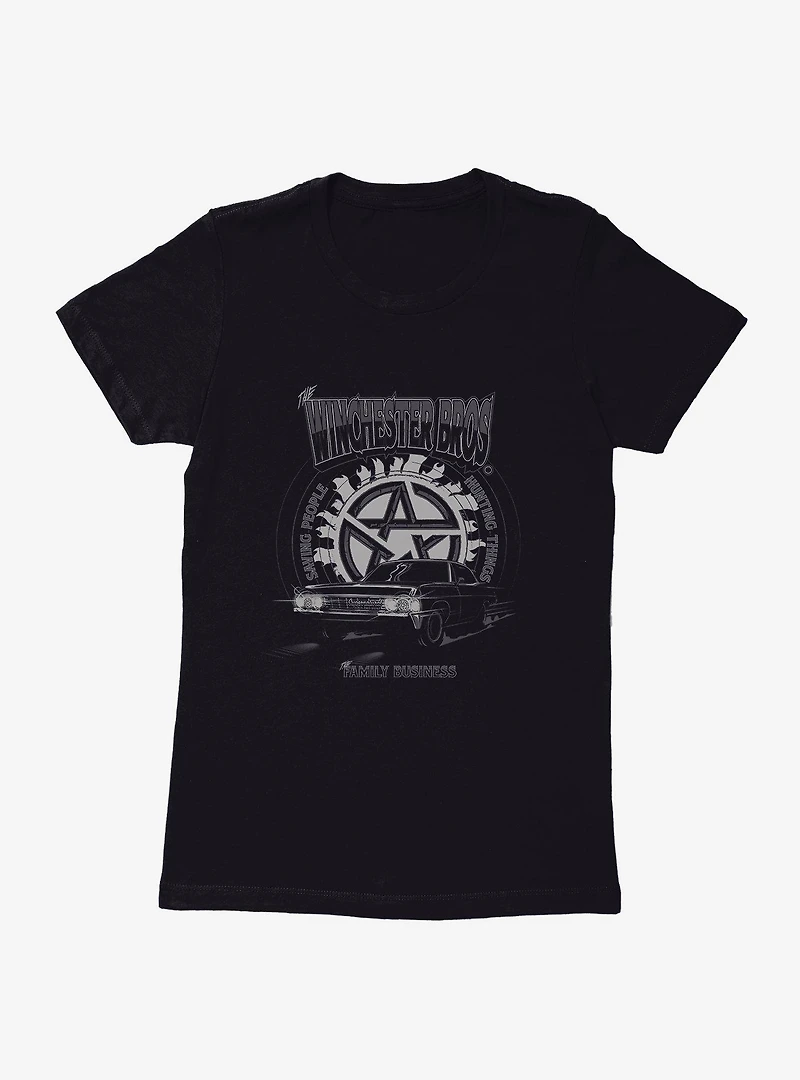 Supernatural Winchester Bros Womens T-Shirt