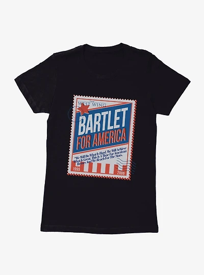 West Wing WB 100 Bartlet For America Womens T-Shirt