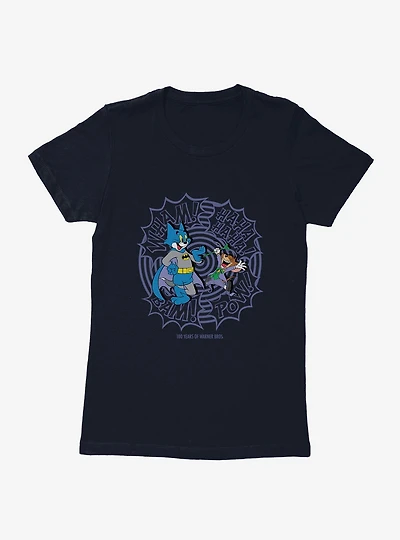 Tom & Jerry WB 100 As Batman Joker Womens T-Shirt