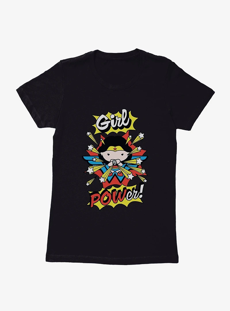 DC Comics Chibi Wonder Woman Girl Power Womens T-Shirt