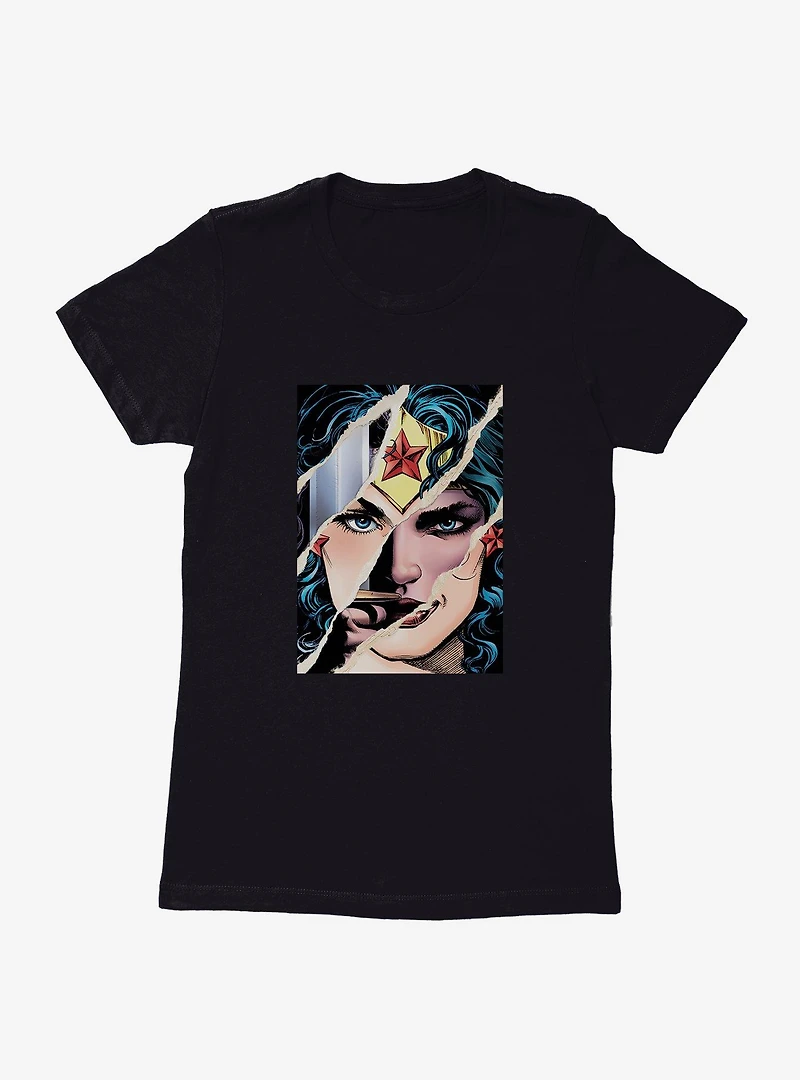 DC Comics Wonder Woman Warrior Face Womens T-Shirt