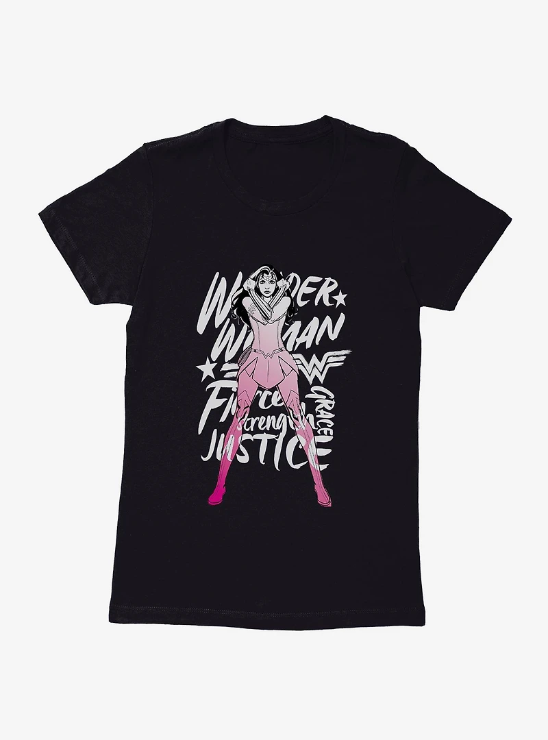 DC Comics Wonder Woman Grace And Strength Womens T-Shirt