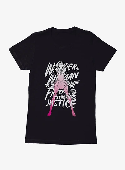 DC Comics Wonder Woman Grace And Strength Womens T-Shirt