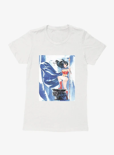 DC Comics Wonder Woman Blue Gaze Womens T-Shirt