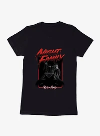 Rick And Morty Night Family Eyes Womens T-Shirt