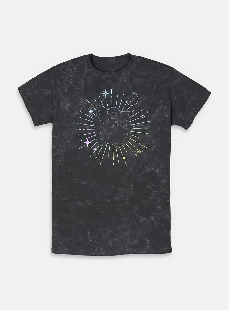 Pokemon Celestial Clefairy Mineral Wash T-Shirt