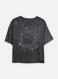 Pokemon Celestial Clefairy Mineral Wash Womens Crop T-Shirt