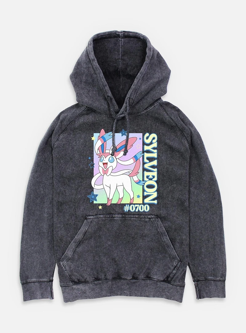 Pokemon Sylveon Stars Frame Mineral Wash Hoodie