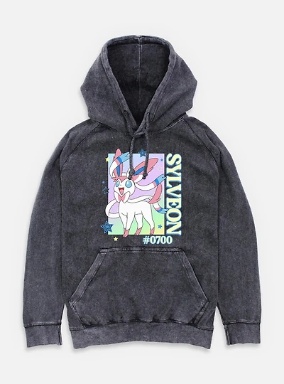 Pokemon Sylveon Stars Frame Mineral Wash Hoodie