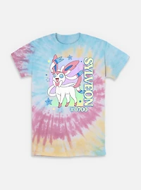 Pokemon Sylveon Stars Frame Tie-Dye T-Shirt