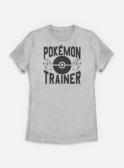 Pokemon Trainer Logo Womens T-Shirt