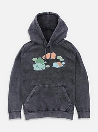 Pokemon Bulbasaur Charmander Squirtle Nap Time Mineral Wash Hoodie