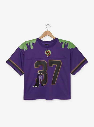 Disney Snow White And The Seven Dwarfs Evil Queen Women's Plus Cropped Football Jersey - BoxLunch Exclusive
