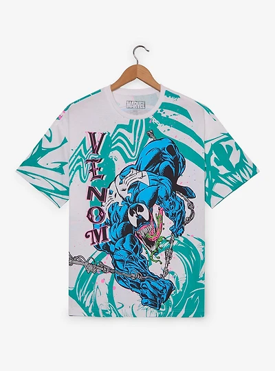 Marvel Venom Portrait Allover Print T-Shirt - BoxLunch Exclusive
