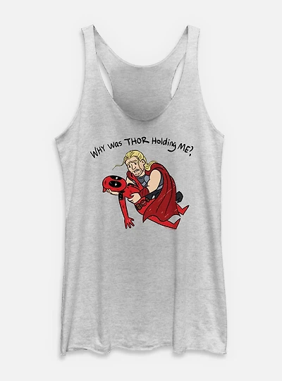Marvel Deadpool & Wolverine Thor Holding Me Womens Tank